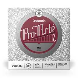 D'Addario J56 4/4M Pro-Arte Violin String Set, 4/4, Medium